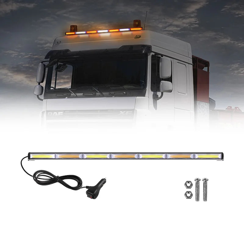 41inch Vehicle LED Emergency Warning Light Bar Strobe Light for Truck Car Trailer Traffic Hazard Flashing Light Bar MultiColor