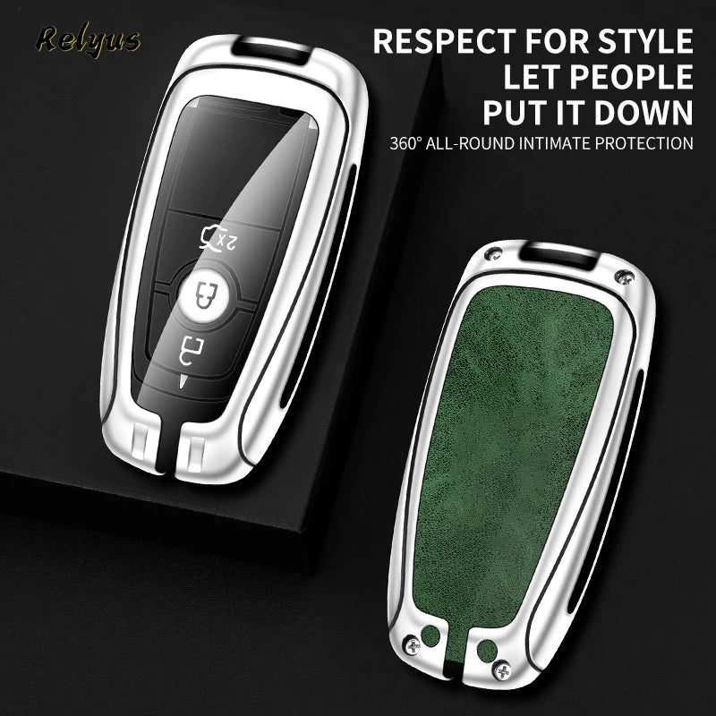 GPRGIT Zinc Alloy Car Remote Key Case for Ford Raptor F150 F-150 Remote Control Protector Key Cover