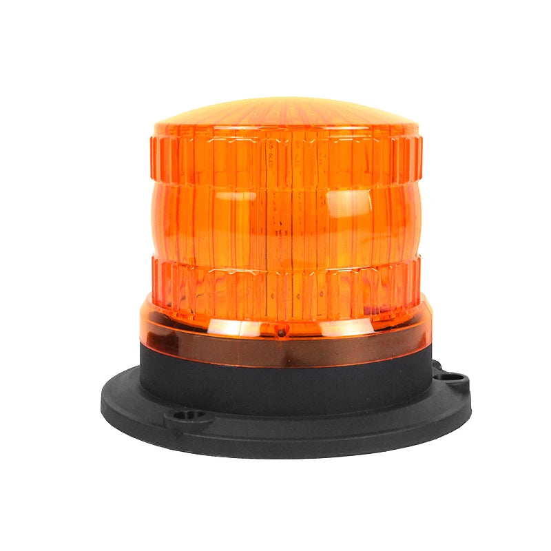 Amber Emergency Warning Light Magnet LED Flashing Rotating Beacon Light for Forklift School Bus Ambulance