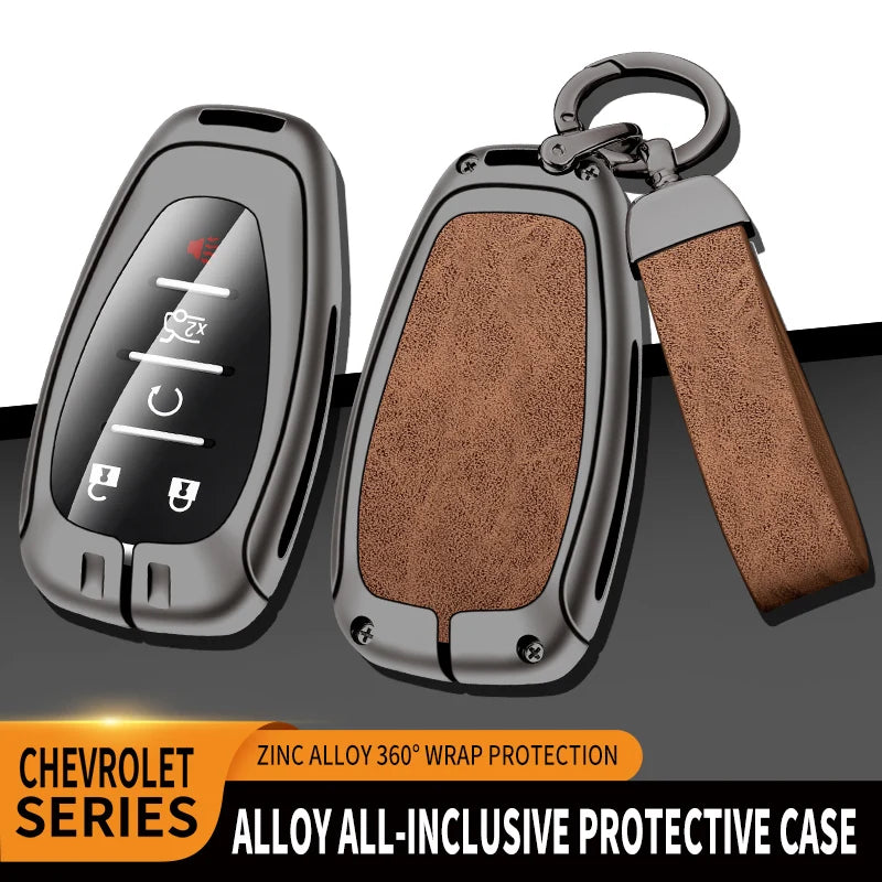 GPRGIT Custom Car Logo Key Case Fob for Chevrolet Onix Equino Orlando Cruze Spark Sonic Camaro Volt Bolt Trax Malibu Blazer Traverse