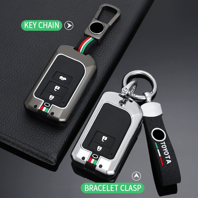 GPRGIT Zinc Alloy Car Key Cover Case Shell for Toyota Yaris X Vio