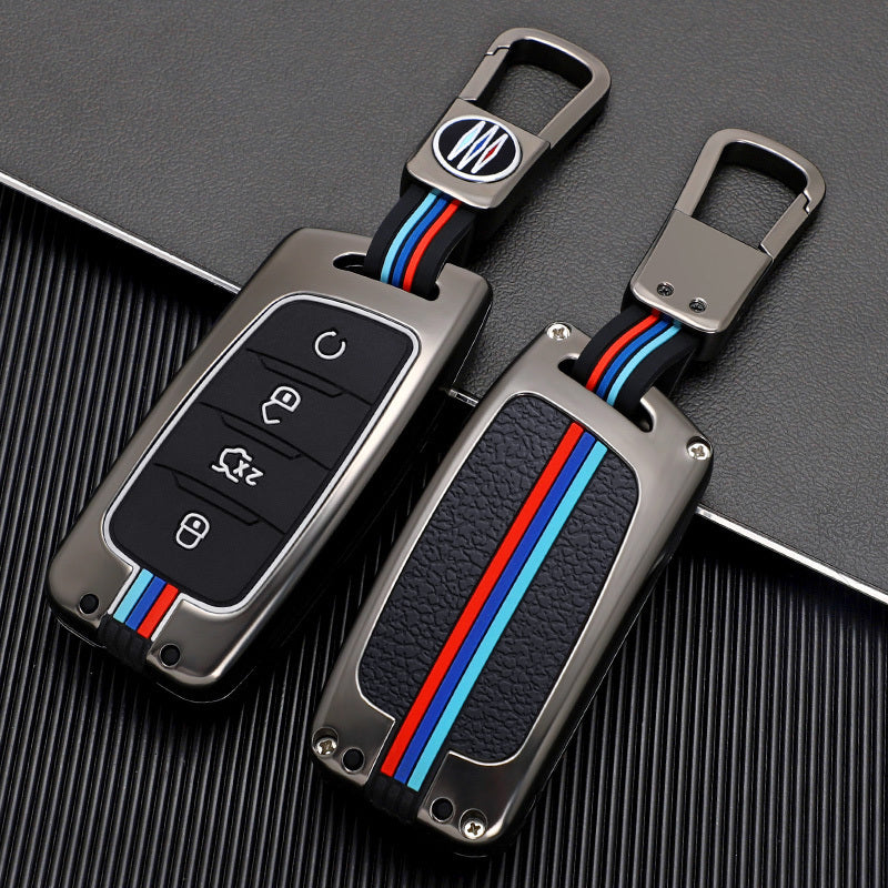 GPRGIT Metal Car Key Case Cover for Changan CS75 CS85 CS95 Plus Coupe 2017 2018 2019 Smart Protective Keyless Holder Fob Accessories