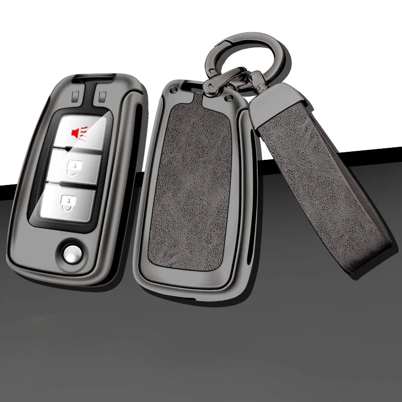 GPRGIT New Zinc Alloy Leather Car Key Case Cover for Nissan X-Trail Qashqai J11 Juke Murano Micra Tiida Maxima Altima Kicks Accessories
