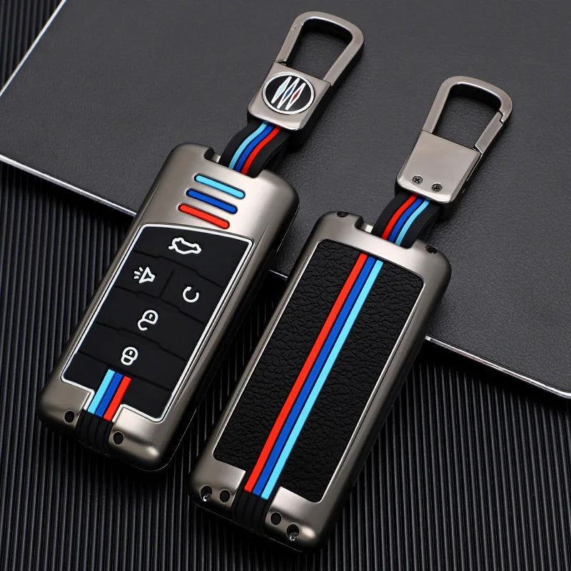 GPRGIT Zinc Alloy Key Remote Fob Car Accessories for GAC Trumpchi GS4 GM8 GA3 GA6 SGS7 GA4 GS5 GS3 Legend GS8 5 Buttons Case Cover