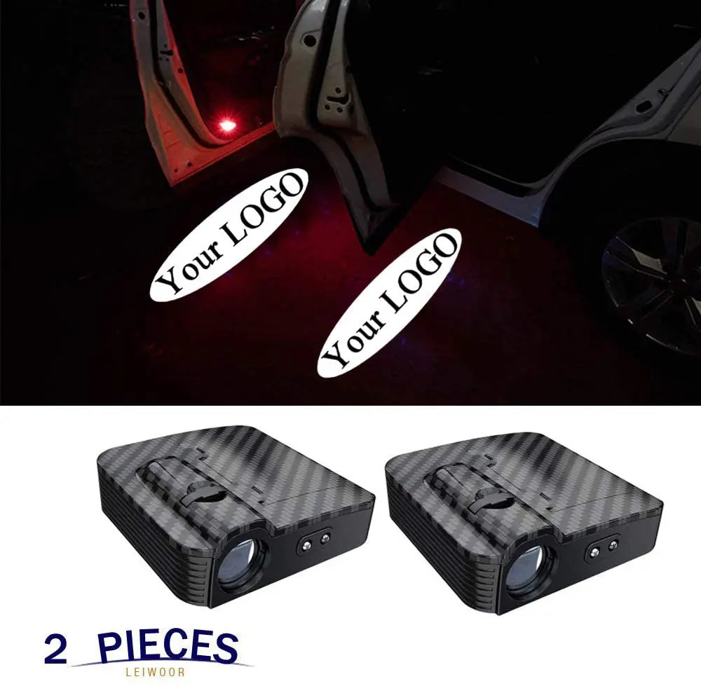 GPRGIT Wireless Car Door Custom Logo Welcome Light LED Projector Lamp Car Accessories Interior Decorative
