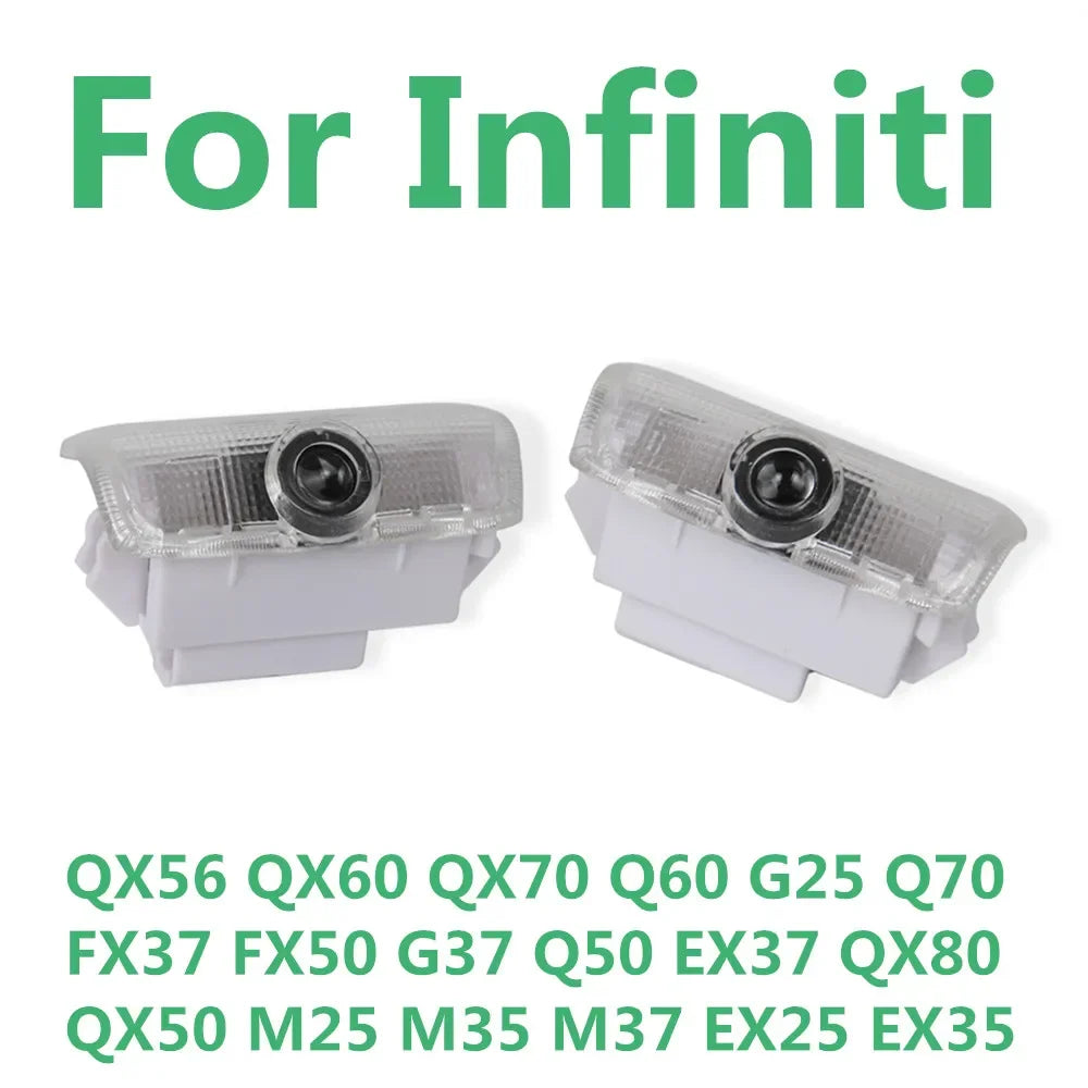 GPRGIT Car Door Projector Logo Light for Infiniti EX25 EX35 EX37 QX50 QX56 QX70 QX80 Q50 Q60 M25 M35 M37 FX37 FX50 G37 G25