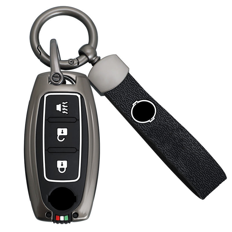 GPRGIT Metal Key Case Cover for Nissan Rogue X Trail T32 T31 Qashqai J11 J10 Kicks Tiida Pathfinder Murano Juke Versa Note Infiniti