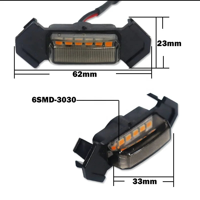 GPRGIT 4-Piece 6SMD LED Grille Light for Toyota Tacoma 2016-2019 - DRL Yellow/White Fog Warning Light