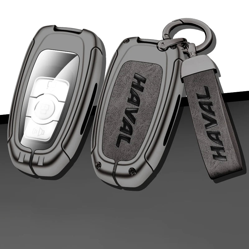 GPRGIT Zinc Alloy Leather Car Key Case Cover for Haval H9 F7x H5 H3 Great Wall 5 3 M2 H6 Coupe M4 H2 H6