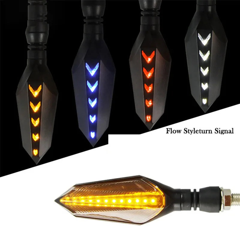 GPRGIT Dynamic Flow LED Turn Signal Light Yellow Sequential Blinker for Motorcycle