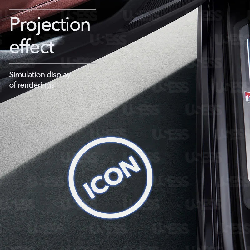 GPRGIT Welcome Light for Tesla Model Y/3/X HD LED Car Door Projector Light 2016-2023