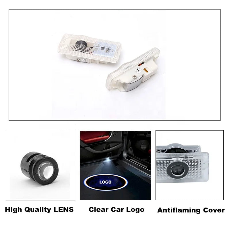 GPRGIT Citroen Picasso C5 C2 C3 C6 LED Logo Ghost Door Light Projector Welcome Emblem Lamp Plug-and-Play