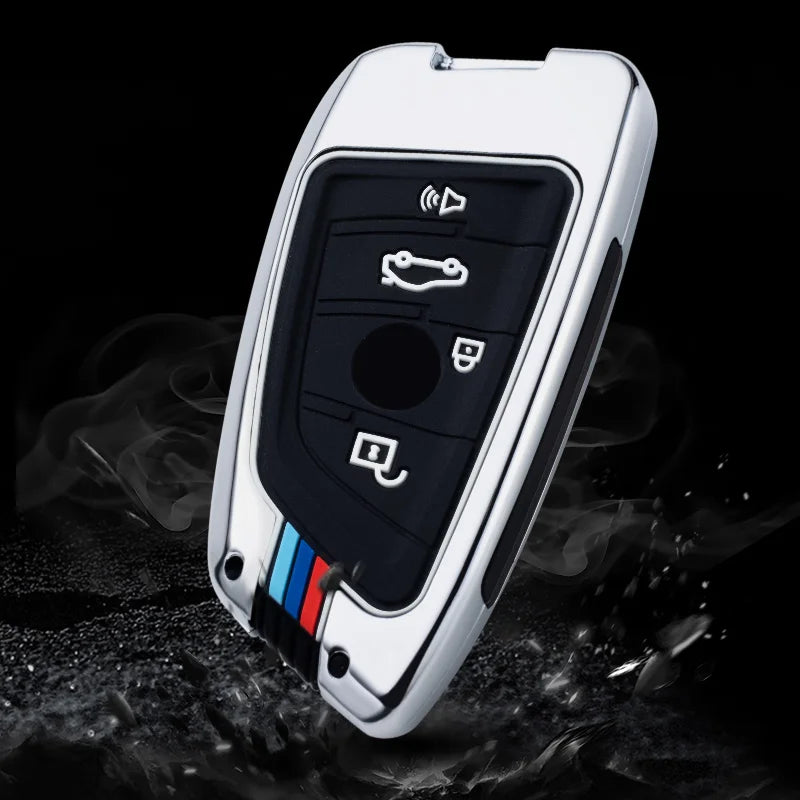 GPRGIT Zinc Alloy Car Remote Key Case Cover for BMW X1 X3 X5 X6 X7 G20 G30 G05 F15 F16 1 3 5 7 Series F01 F02 G11 F48 F39 Car Keyring
