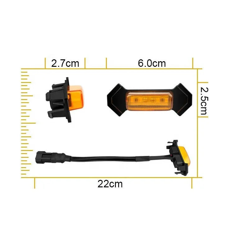 GPRGIT 4-Piece LED Grille Light for Toyota Tacoma 2016-2019 - DRL Yellow/White Daytime Running Light