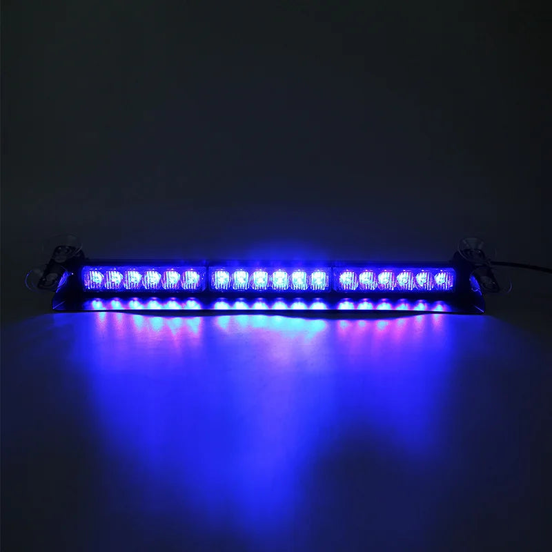 LED Front Rear Windshield Light Emergency Dash Strobe Lights Bar Traffic Advisor Safety Hazard Warning Flash Lights for Trucks