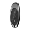 GPRGIT Smart Zinc Alloy Carbon Car Key Case Cover Holder for 2021 FAW T77 Bestune T99 B70 T55 T33