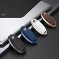 GPRGIT Aluminum Alloy+Leather Car Key Case for Nissan Qashqai X-Trail T31 T32 Juke J10 J11 Tiida Altima Pathfinder Kicks