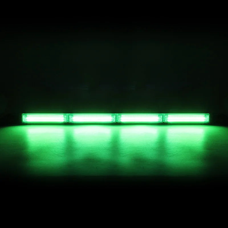 23 Inch Vehicle LED Warning Light Bar Safety Caution Emergency White Amber Strobe Light Bars for Trucks ATV Tow Tractor 12V 24V