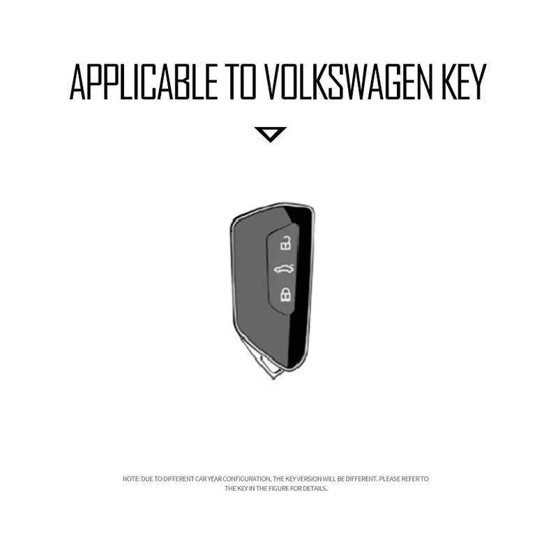 GPRGIT Alloy Car Key Case Cover for VW Volkswagen Golf 8 MK8 ID.3 ID.4 Atlas Cupra Skoda Octavia A8 SEAT Leon MK4 Formentor Tarraco