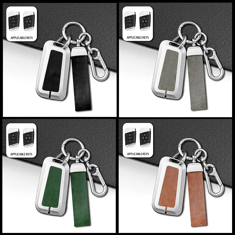GPRGIT Metal Car Key Cover Case for VW Magotan GTE Passat B8 CC Arteon & Skoda Fabia Superb A7 Kodiaq