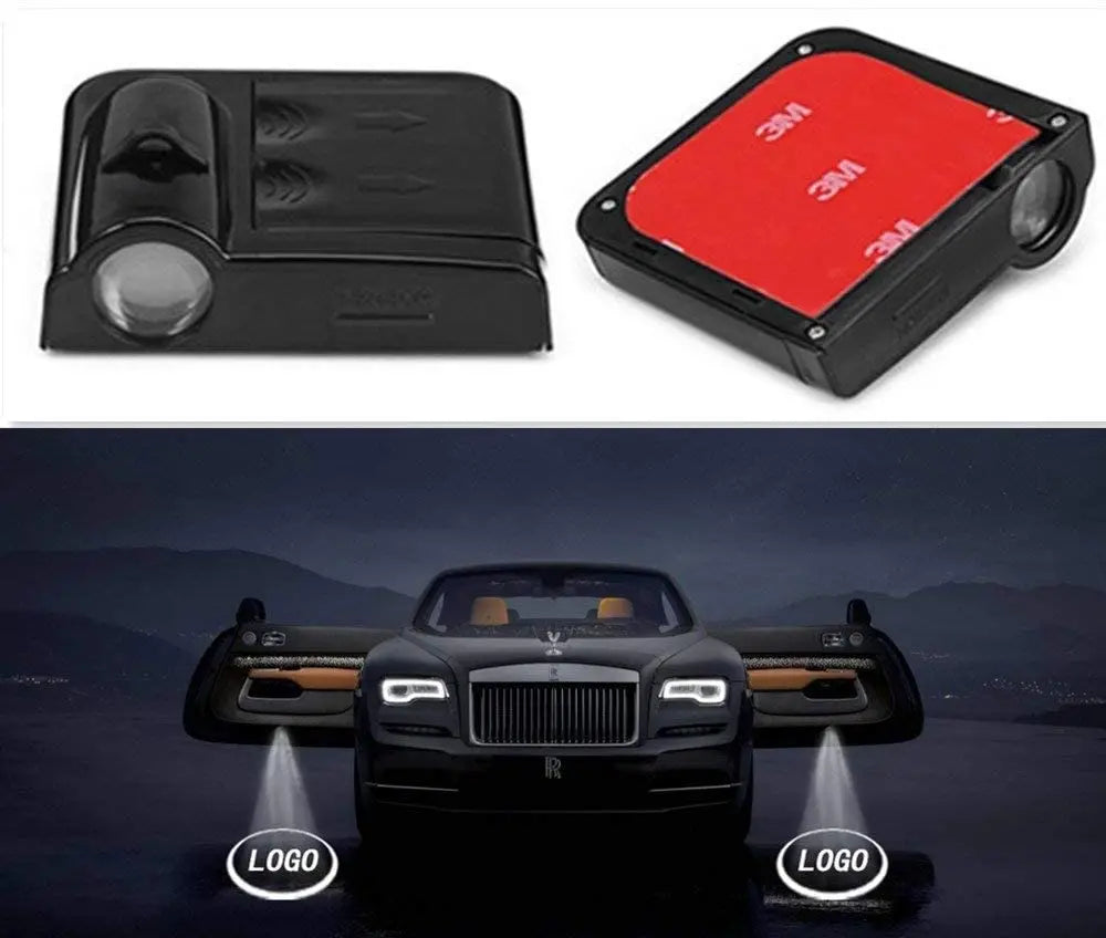 GPRGIT Wireless 3D Car Door Logo Projector Lights LED Car Door Welcome Logo Laser Projector Light