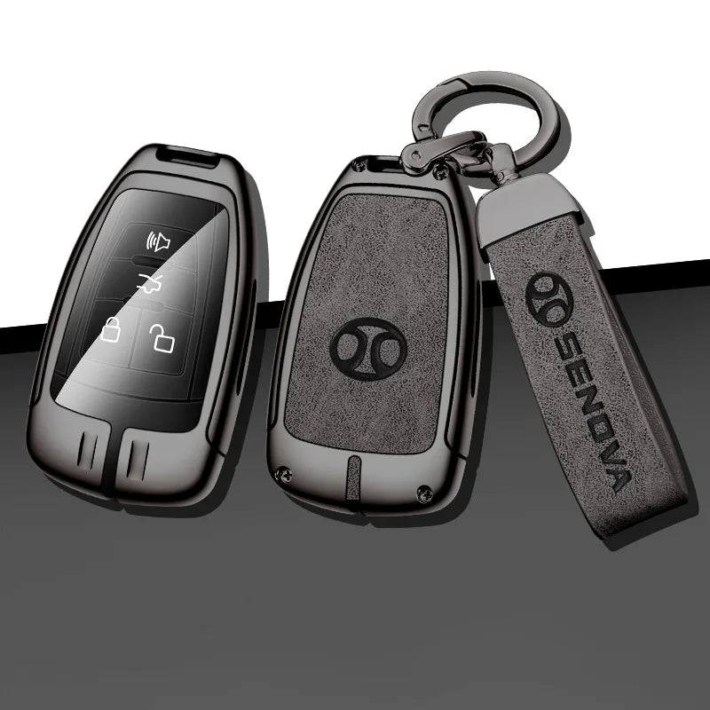 GPRGIT Car Remote Key Fob Cover Case Protector for BAIC Senova BJ40 PLUS/EX5/EU5/EC5/BJ80/D50/DJ80