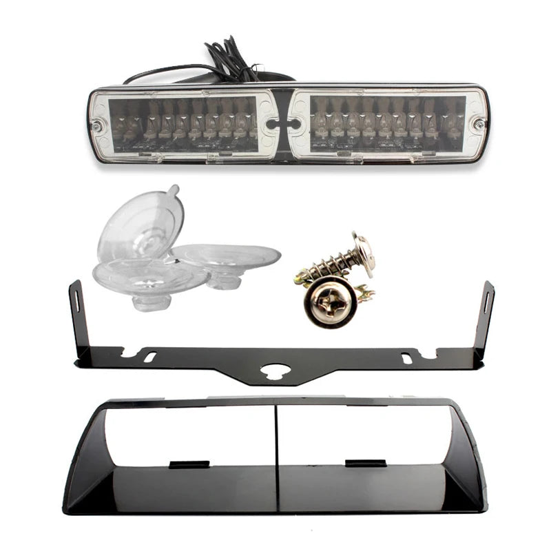 Automotive LED Warning Light Windshield Flashing Dash Light Emergency Strobe Light for Engineering Vehicles Trucks