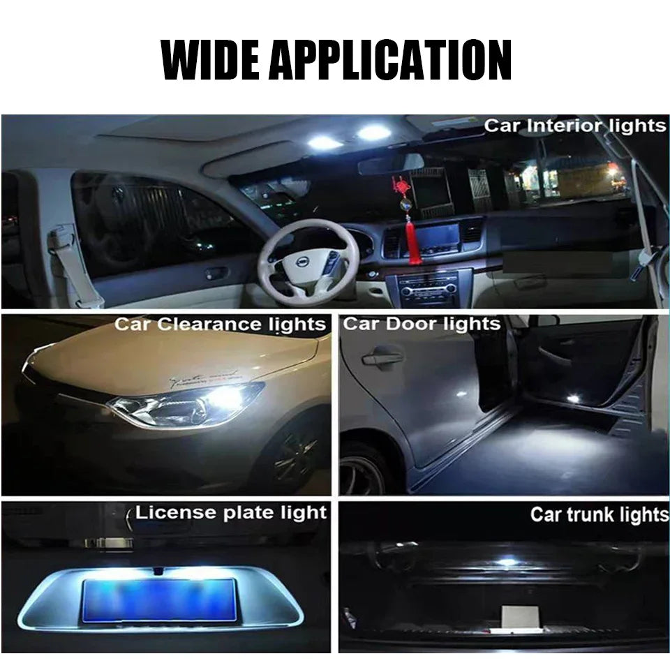 GPRGIT 12V Car Interior LED Reading Light 4014 26SMD T10 W5W 194 168 Red White Blue