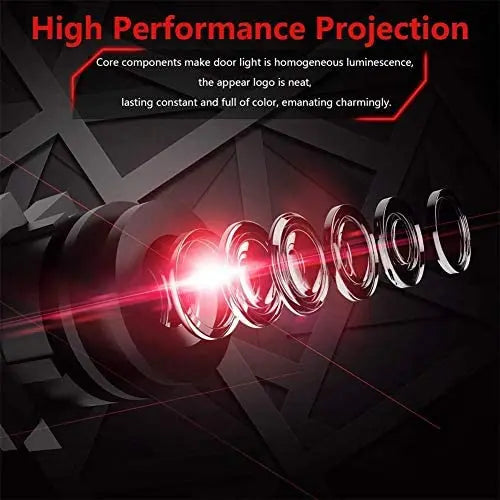 GPRGIT Car Door LED Logo Projector Lights for Tesla Accessory Wireless Welcome Emblem Lamp Ghost 3D Lights Puddle Lights