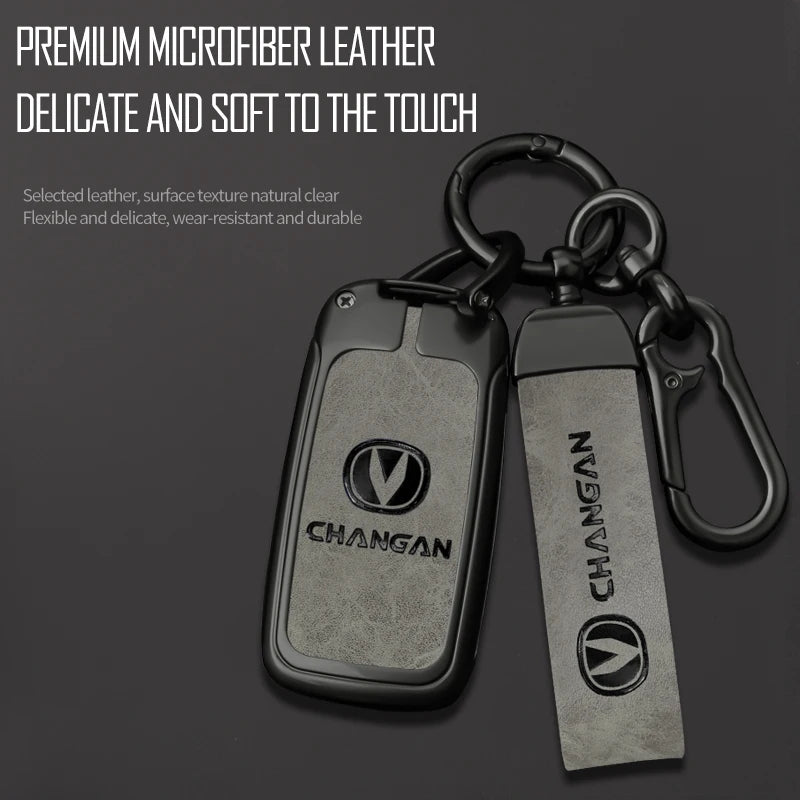 GPRGIT Flip Car Key Case Cover Holder for Changan CS15 Eado Raeton Benben Benni E- Star Alsvin CS35 Plus CS55 CS75 CX70