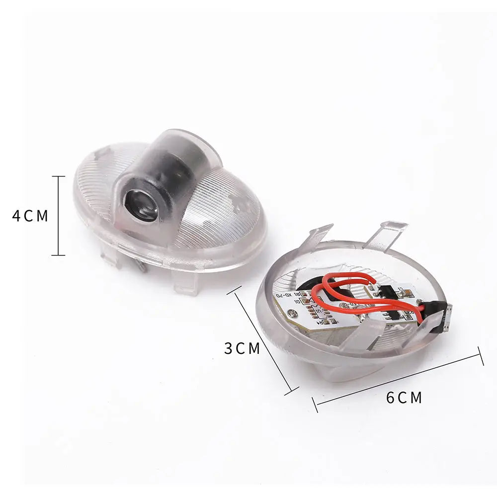 GPRGIT Wireless Car Door LED Logo Projector Welcome Emblem Lamp 3D Puddle Lights for Mazda