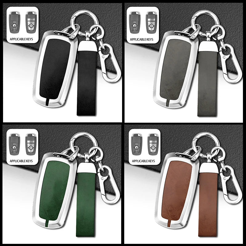 GPRGIT Car Key Cover Case Shell for Ford Fusion Mondeo Mustang Explorer Focus Ranger F150 F250 F350 Edge Raptor EcoSport