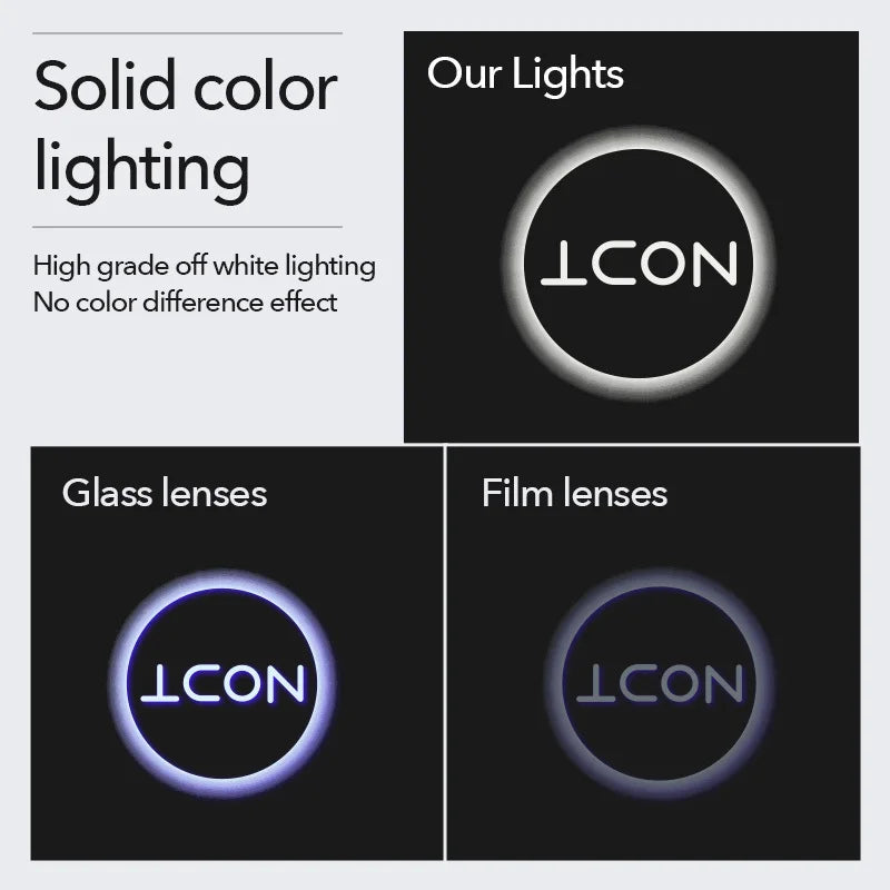 GPRGIT Car Door Welcome Light for Land Rover Discovery 3/4/Evoque Laser Decor HD LED Lamp Glass Lens 12V