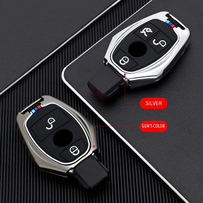 GPRGIT Mercedes-Benz A B R G Class GLK GLA GLC GLR W204 W210 W176 W202 W463 Zinc Alloy Classic Car Remote Key Case Cover Fob