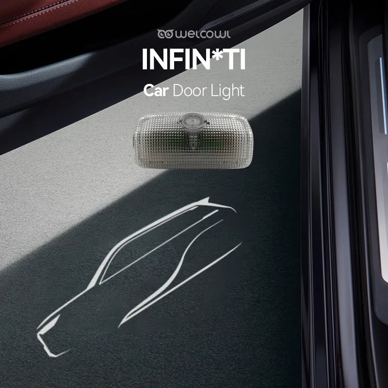 GPRGIT Welcome Car Door Light for Infiniti QX60/QX50/QX70/QX80/Q50/Q60/Q60S/FX/G/M/EX 12V Icon Projection Ghost Shadow