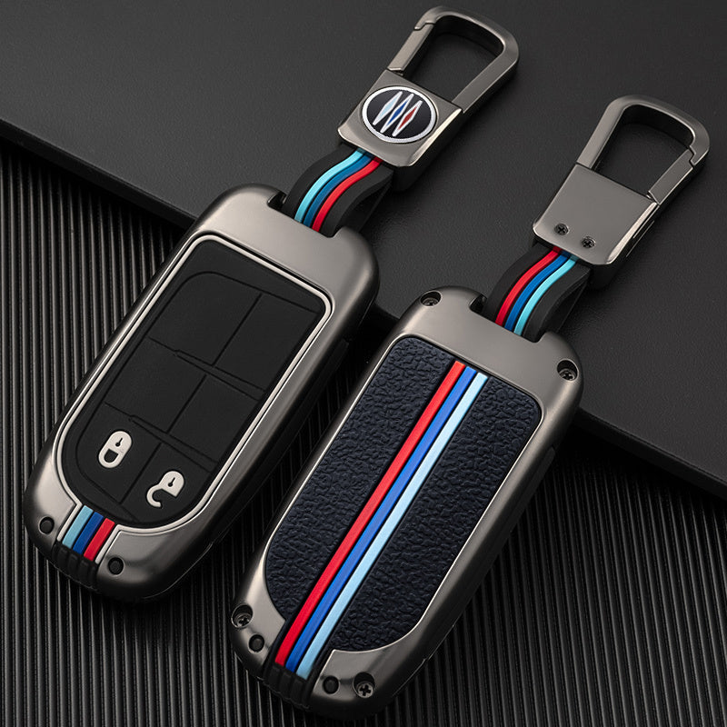 GPRGIT Key Case Cover Zinc Alloy for Jeep Renegade Commander Grand WK2 KL Chrysler 300C Dodge Ram 1500 Remote Car Accessories