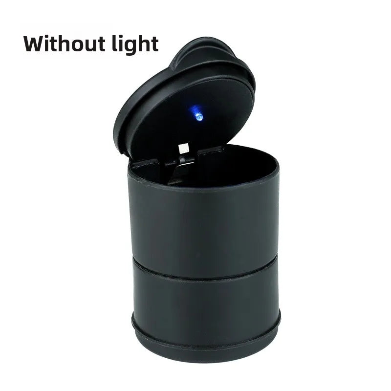 4S Luxury Car Ashtray with Light Sliding Cover Portable Plastic