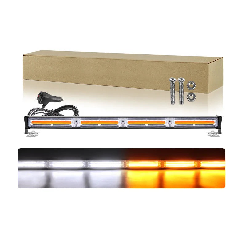 Traffic Advisor Light Bar Windshield LED Emergency Strobe Visor Safety Warning Flashing Lights for Firefighter Trucks Vehicles
