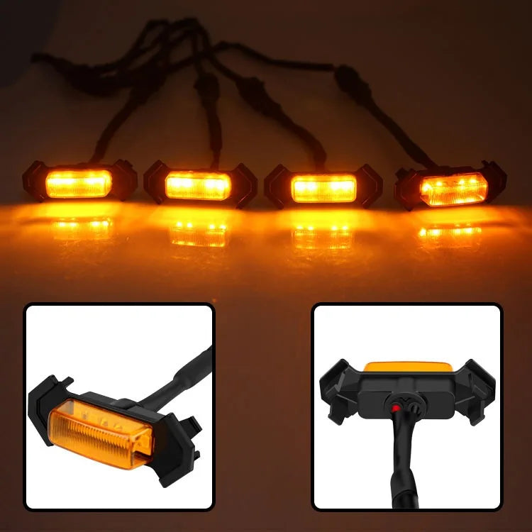 GPRGIT 5-Piece LED Grille Light for Toyota Tacoma 2016-2019 - DRL Yellow/White Daytime Running Light