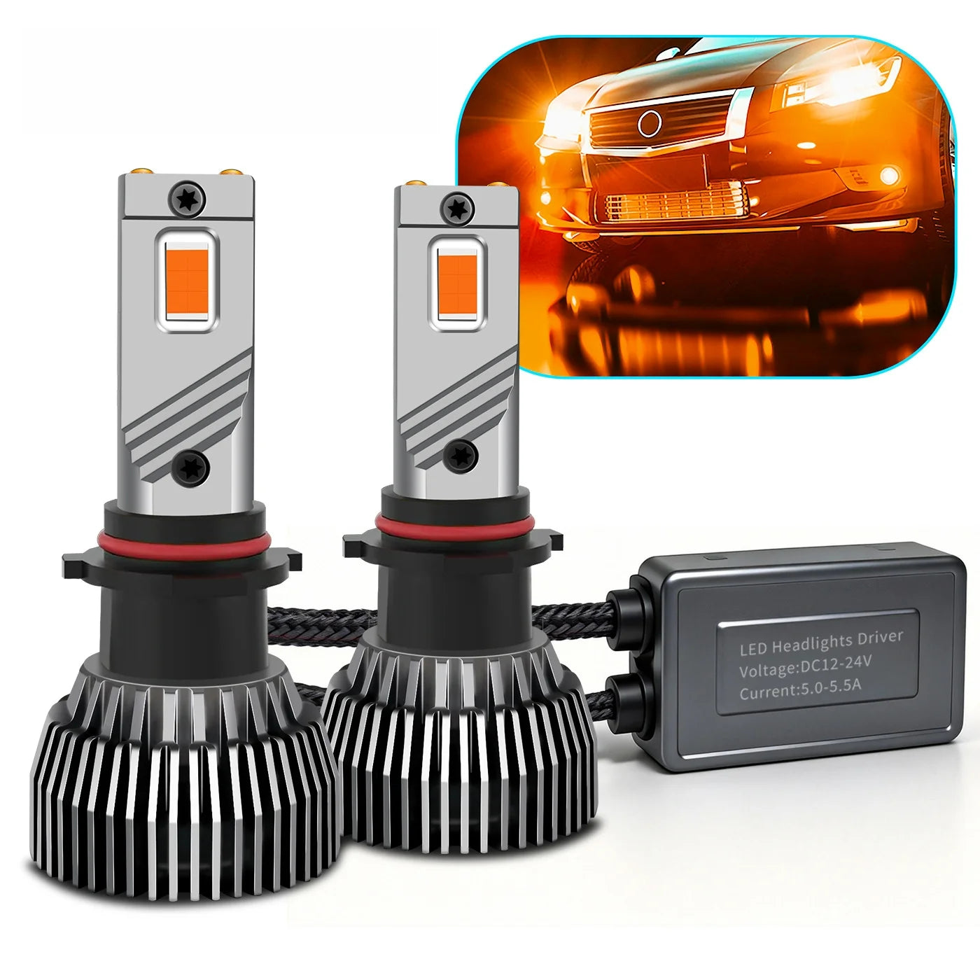 Dual Liquid Cooled Copper Pipe LED Auto Light Kit | 130W Faros LED for H11 9005 9006 880 H3 PSX24W PSX26W 5202 P13W Bulbs