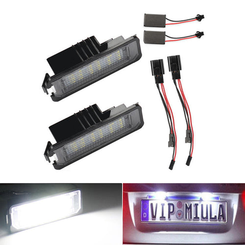 Cross-Border Exclusive Supply of LED License Plate Lights for Volkswagen Golf 4/5/6, Polo, Passat