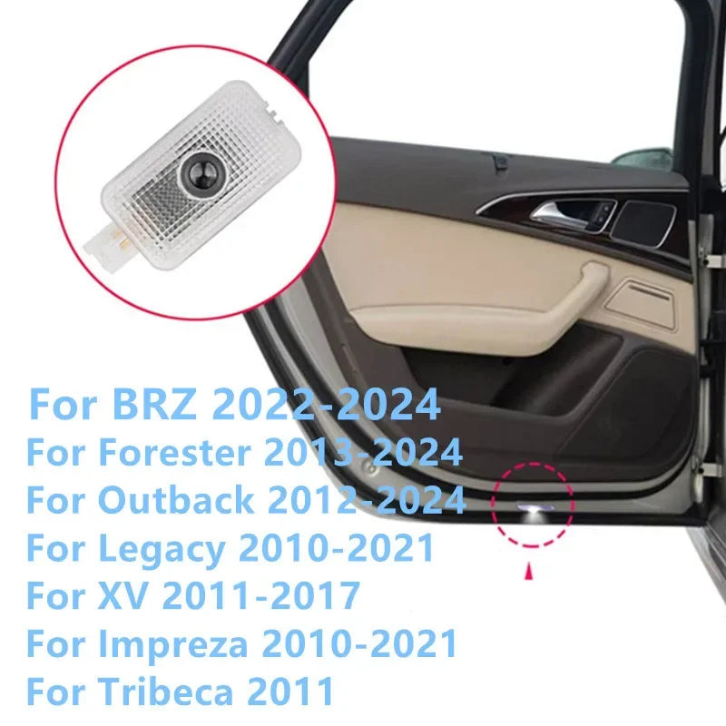 GPRGIT Car Door Welcome Light LED Projector Laser Logo Door Light for Subaru Forester Outback Legacy Impreza XV