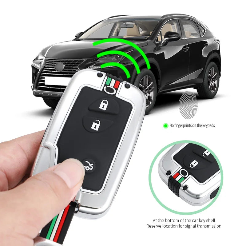 GPRGIT Smart Zinc Alloy Car Key Case Cover for Lexus IS250 CT200 CT200h RX270 RX350 RX450 Auto Keychain Protector Styling Accessories