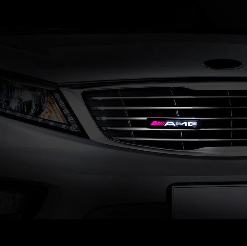 GPRGIT Car Logo LED Light Front Grille Emblem Badge Illuminated 12V