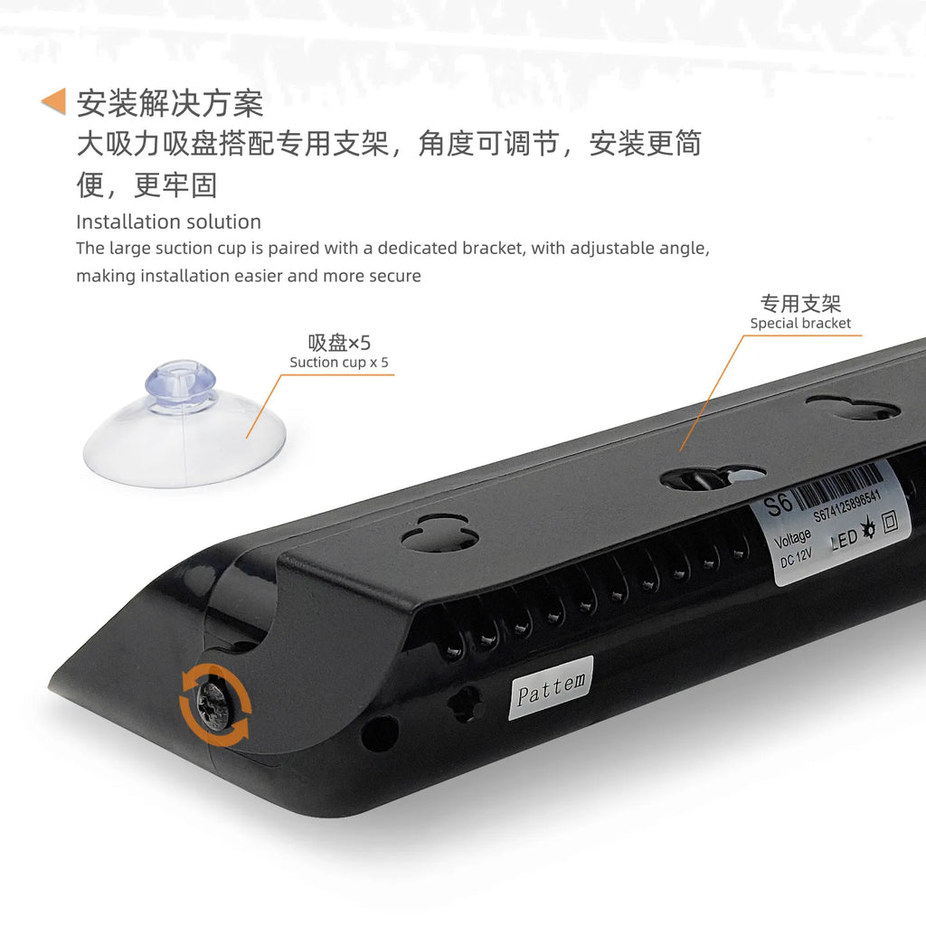 Auto Exterior Lighting LED Strobe Warning Light Designed for Emergency Vehicles Windshield Display Car Use