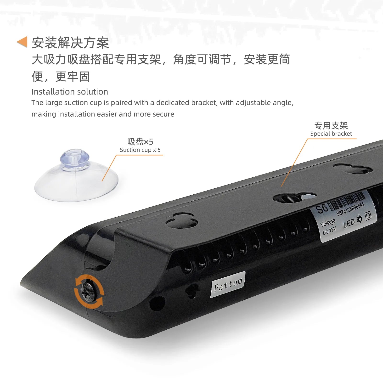 Auto Exterior Lighting LED Strobe Warning Light Designed for Emergency Vehicles Windshield Display Car Use