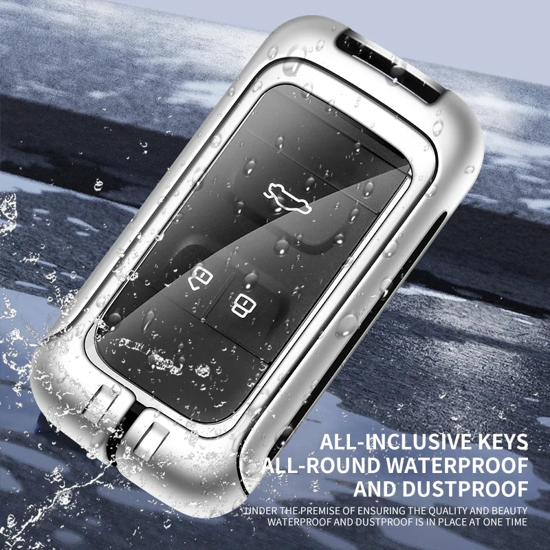 GPRGIT High Quality Zinc Alloy Leather Car Key Case Cover for Chery Tiggo 3 5X 4 8 Glx 7 2019 2020 Keyless Keychain Accessories