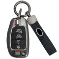 GPRGIT Metal Car Flip Key Case Cover for Hyundai IX25 IX35 IX45 I10 I20 I30 HB20 Elantra Solaris Sonata Santa Fe Sport Tucson Key Shell
