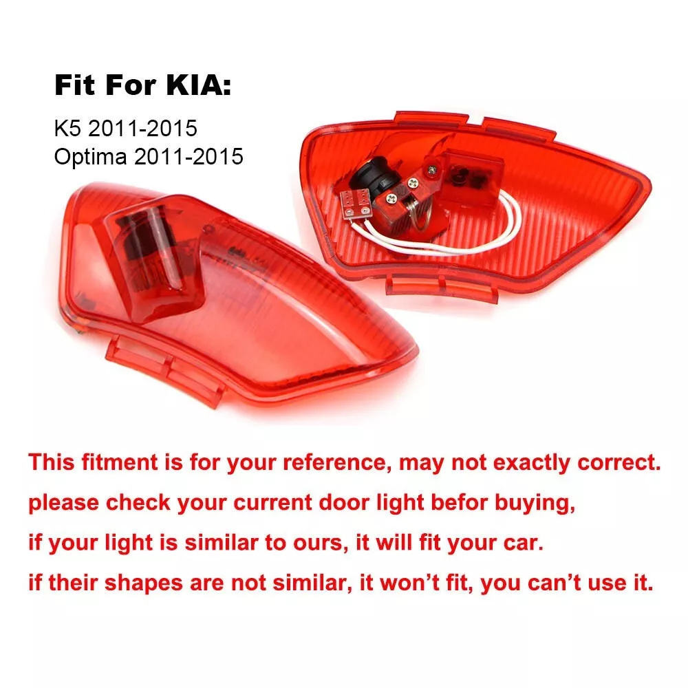 GPRGIT Custom Logo Ghost Shadow Welcome Lamp HD Courtesy LED Car Door Light for Kia K5 Optima TF, 12V
