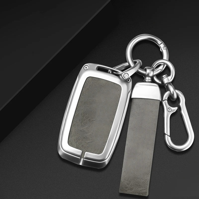 GPRGIT Car Remote Key Fob Case for Land Rover Range Rover Sport Evoque Freelander Velar Discovery 4 Keychain